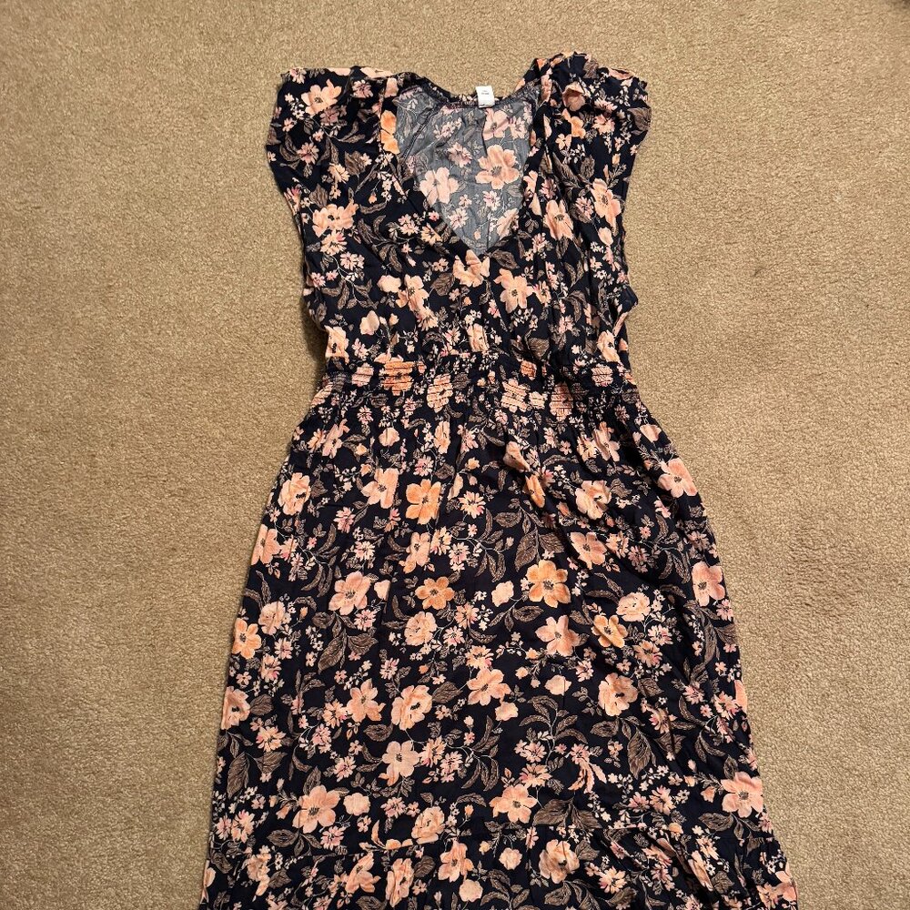 OLD NAVY FLORAL DRESS SIZE LARGE